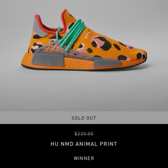 Brand New, Animal Print Adidas HU NMD - Size 7M=8.5W (Runs big & fits like 7.5M) - Picture 4 of 6